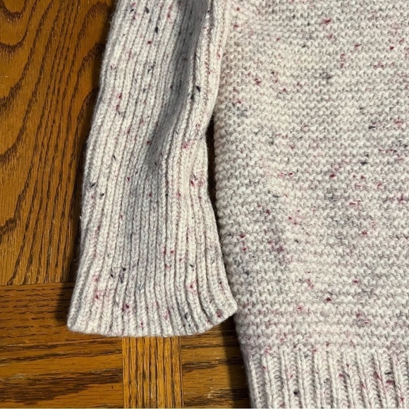 WoolOvers Multicolor Knit Turtle Neck Kangaroo Pouch Lambswool Sweater Sz S - Picture 7 of 14